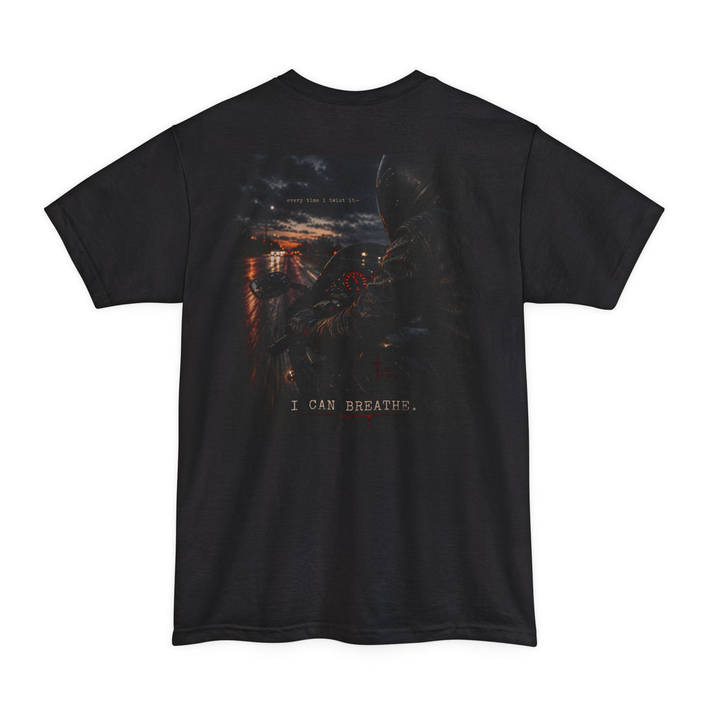 I Can Breathe horror cityscape T-Shirt | dark gothic back print