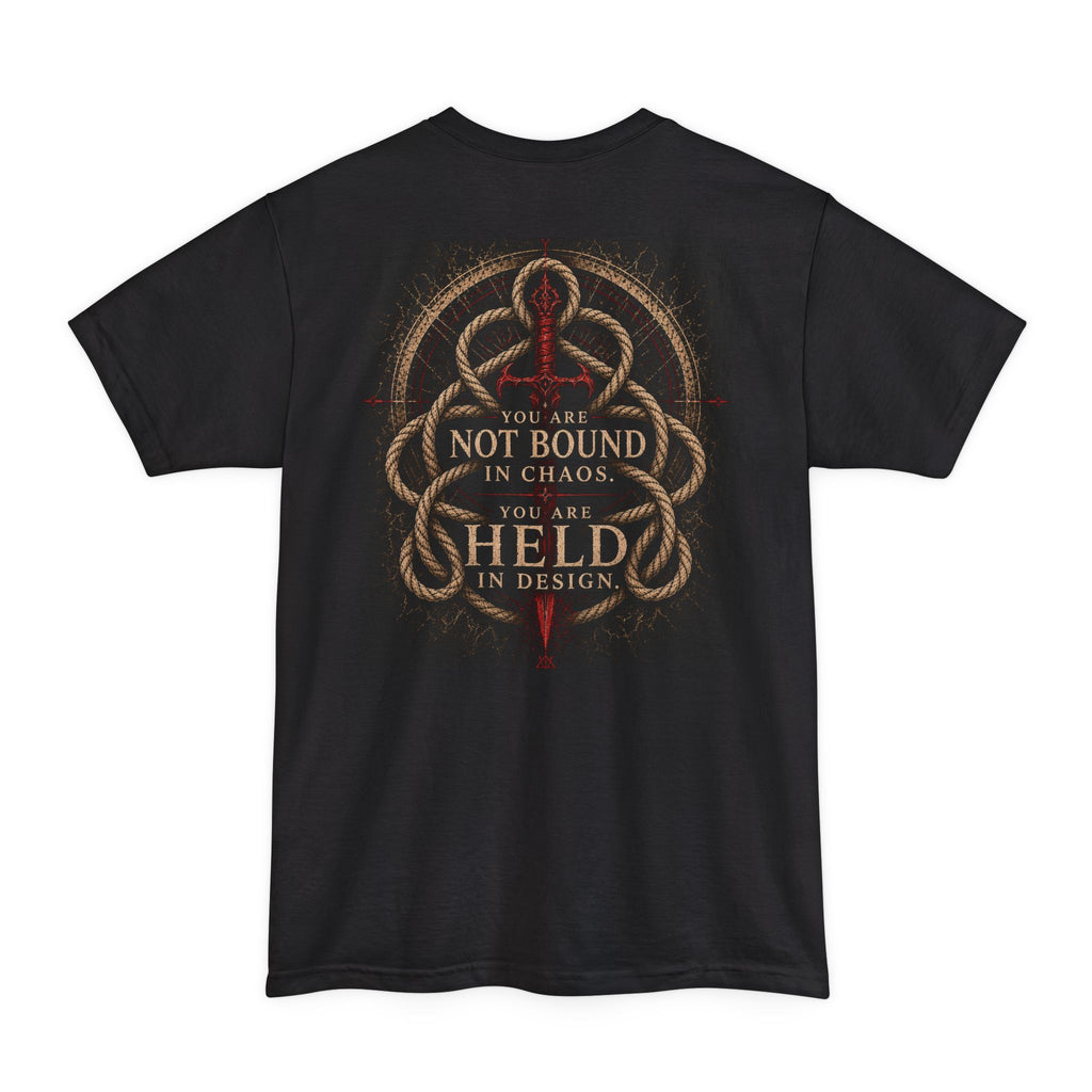 Not Bound In Chaos, I Am Held by Order T-Shirt | Dark Symbolic Design