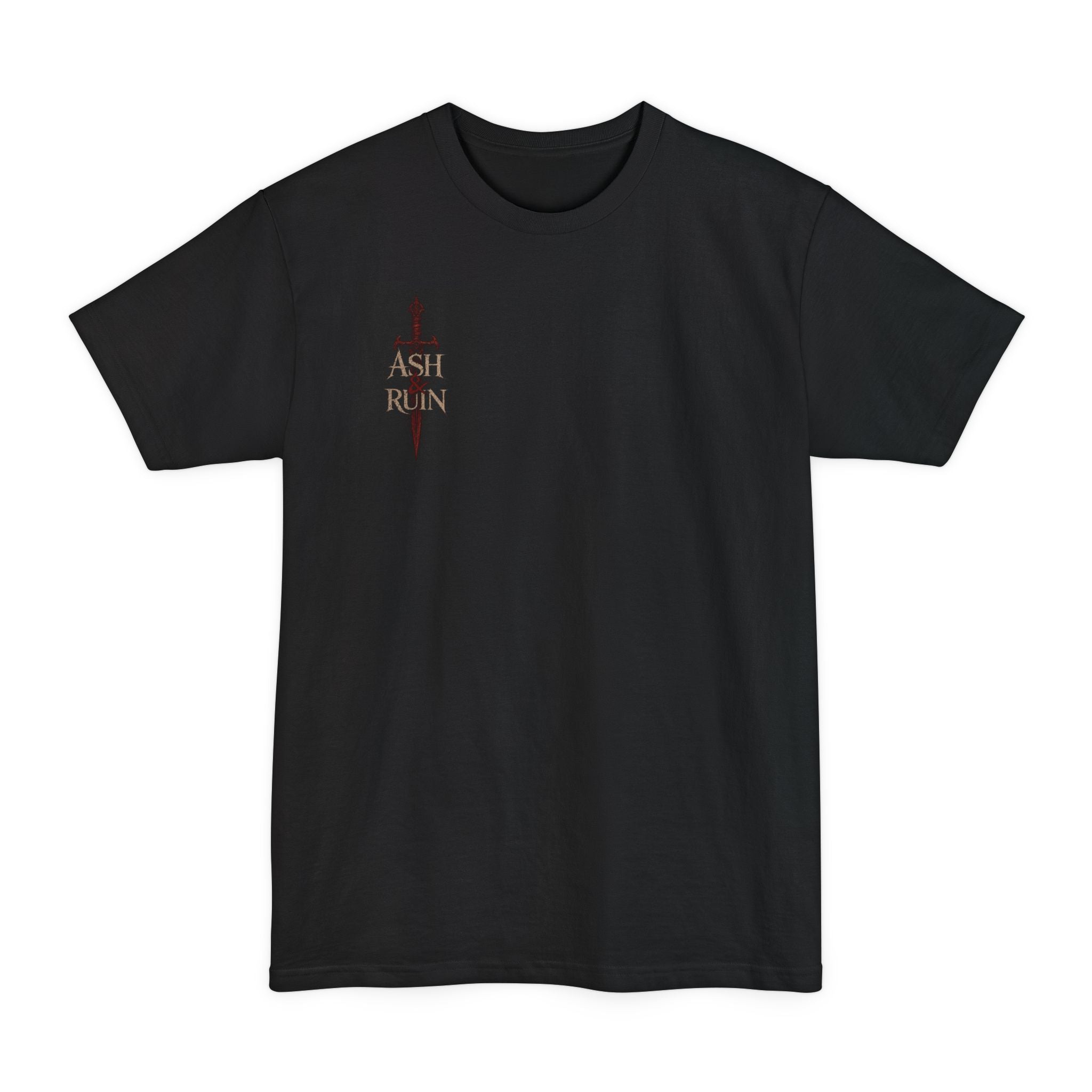 Not to Hurt to Defile Rope Knot Back Print T-Shirt