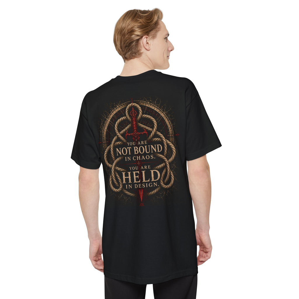 Not Bound In Chaos, I Am Held by Order T-Shirt | Dark Symbolic Design